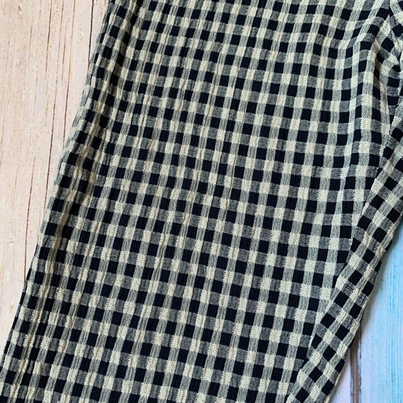 Casual Black and cream Gingham Pants - Picture 3 of 8